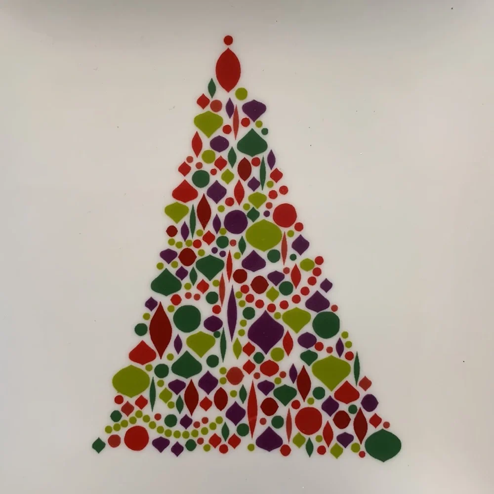 Like new! Crate & Barrel Christmas tree dish